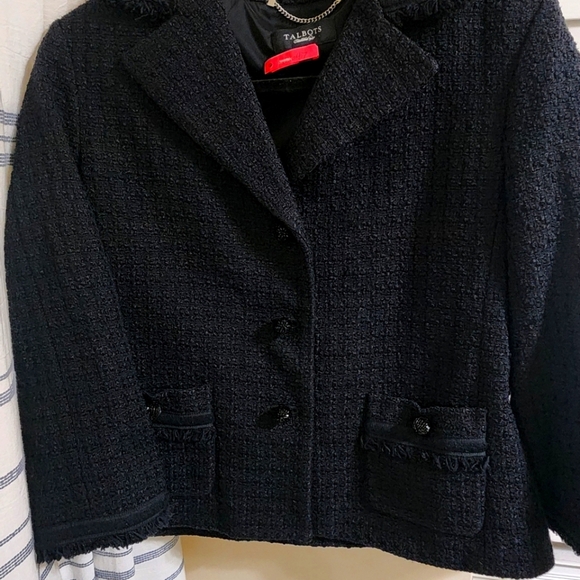 Talbots Jackets & Blazers - Talbots Black Textured Blazer